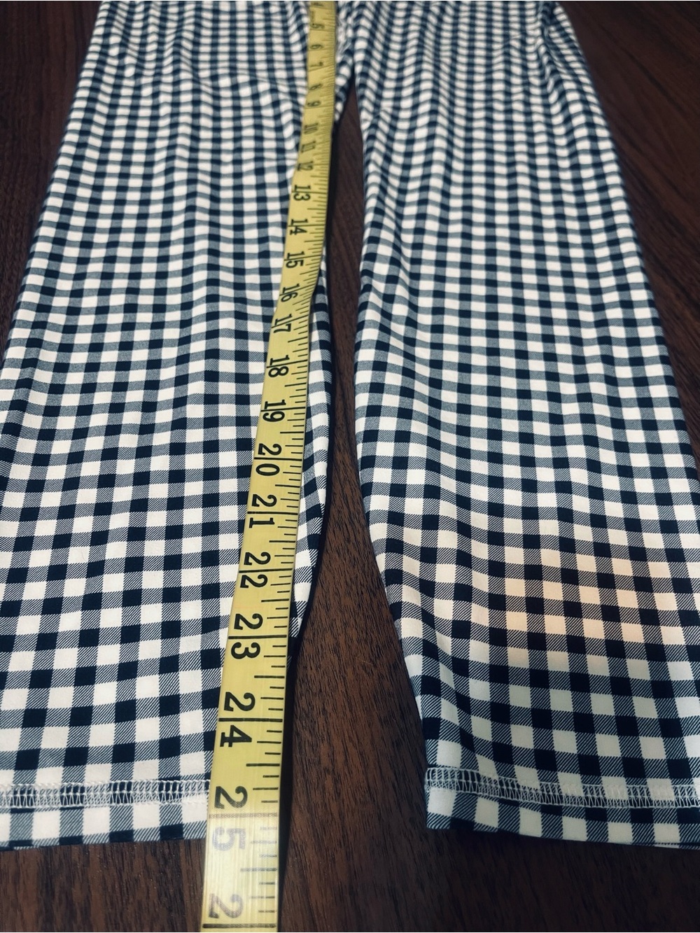 JoyLab Black and White Gingham High-Waist Leggings - Picture 8 of 8